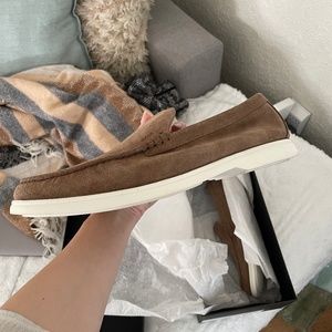 Hugo Boss Sienne Suede Moccassin Shoes Sz 13